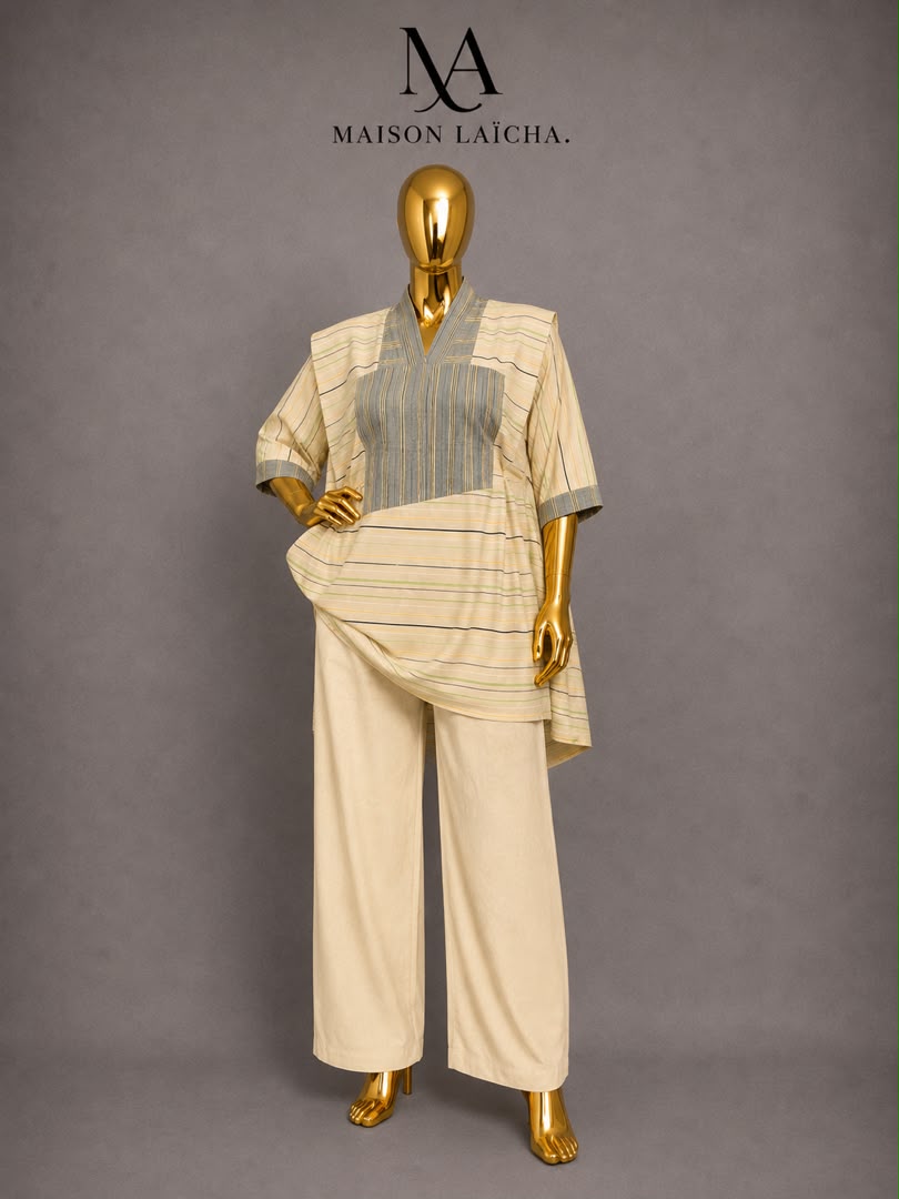 ENSEMBLE SAHARIENNE LIN RAYÉ